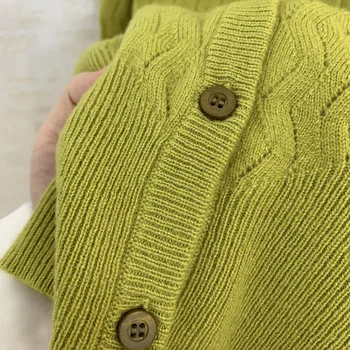 Nove dame moda 2021 seksi priložnostne kašmir, pletene cardigan pulover 1222