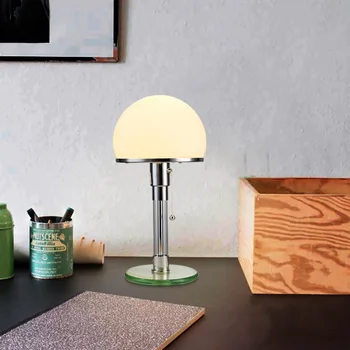 Sodobna enostavno steklo namizno svetilko Nordijska ustvarjalne spalnica postelji svetilko stekla lampshade lučka za branje desk lučka za osvetlitev E27
