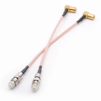 FME Ženske naravnost RF kabel adapter RG316 RF Koaksialni Spajkanje Kabel SMB Ženski Jack pravim Kotom Stikalo 100 KOZARCEV