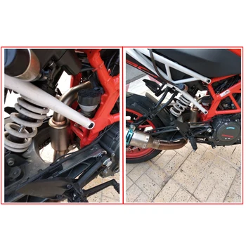 Za RC125 250 390 motornega kolesa, izpušni glušnik mačka cut sredini povezavo cevi glave pobeg moto za KTM RC DUKE 125 250 390 2018 2019