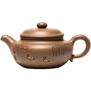Zhiyixing čiste roke starinsko vijolično gline pot ročno poslikano gospodinjski čaj pot veleblagovnica čaj, set