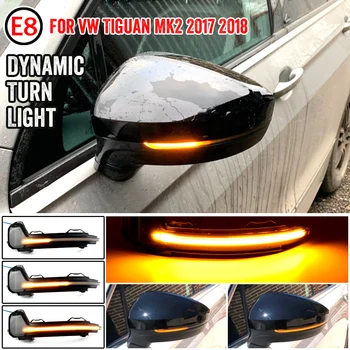 Dinamični Ogledalo za Volkswagen Tiguan MK2 II R 5N za VW svetlobe LED Blinker Vključite Signal 2017 2018