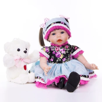 22-palčni Mehki Silikonski Prerojeni Lutke prerojena-baby zbirateljske Lutke modeliranje princesa malčka Otroci Soigralec otroci Xmas darila igrače