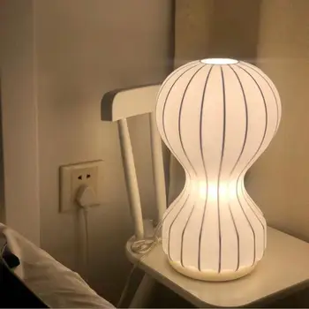 Nova LED Spalnica namizne svetilke sodobno minimalistično bele svilene namizne svetilke Nordijska pastorala ustvarjalno dekoracijo študija tabela lučka