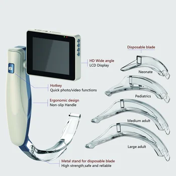 2021 Nastavite Endoskop Urologiji, E. N. T Anesthesiology Splošna Kirurgija Intubacijo Prenosni Video Prilagodljiv Miller Laryngoscope