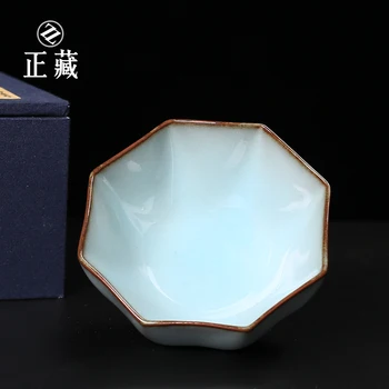 Longquan celadon zbirajo. LAN Zongmin je Ročno glaze Master Cup, keramično skodelico čaja, čaj pokal