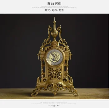 33 cm Kovinski Digitalni Tabela Ura Vintage Starinsko Klasično Namizje Datum, Prikaz Časa Relojes De Escritorio Doma Dekor Ure OO50TC