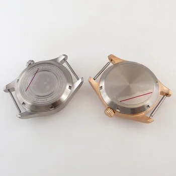 Visoka Kakovost Rose Zlata Nerjavno Jeklo 40 mm Watch Primeru, Mineralno Steklo fit NH35 Gibanja