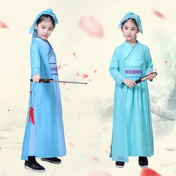 Dekle Otrok Kitajski Folk Dance Hanfu Stari Šolarji Kostum Kitajske Tradicionalne Kitajske Han Oblačila Plesne Kostume