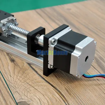 Navojna Palica Linearno Vodilo Železniškega SFU1605 Žogo Vijak Linearni Modul 100-500mm w/ Koračnih Motor za 3D Tiskalnik Deli Robotsko Roko Kit