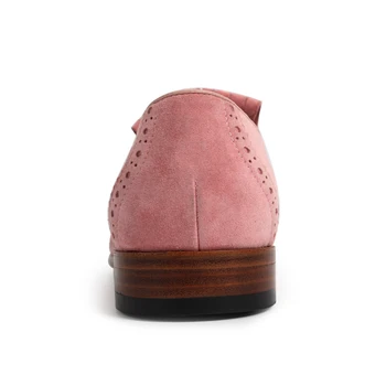 Vikeduo 2020 Ročno izdelan Modni Priložnostne Ravno Moški Antilop Loafer Čevlji Ročno Luksuzne blagovne Znamke Mans Obutev Slip-on Zapatos de Hombre