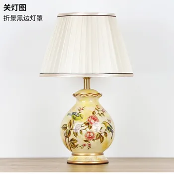Keramični Novi Kitajski Namizne Svetilke Klasični Ameriški Tovarni Debelo Model Soba Hotel Dnevna Soba Majhno Število Polno Baker