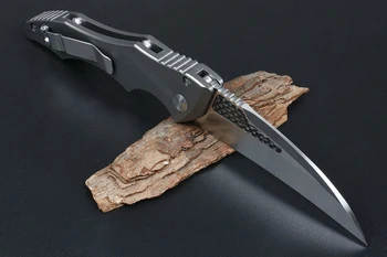 Folding Nož Aluminija in Ogljikovih Vlaken D2 Rezilo Lov Vojaške Oster Zunanji Večnamenski Karambit Kuhinja Odrezanje Nož EOS CSGO