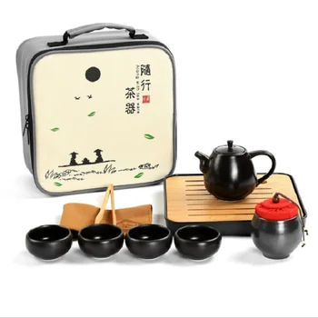 Spodbujanje Nižji ceni Quik pokal Ding peči čaj Seti prenosni potovanja čaj, set,hitro pokal,Čajnik teaKettle,Gaiwan.kung fu teacups Pot