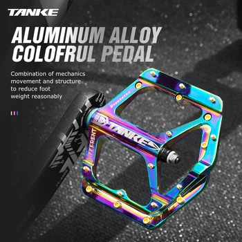TANKE kolesarska pedala TP-50 ultralahkih aluminij zlitine pisane zaprti ležaj pedal MTB cestno kolo deli Kolesarjenje Najlon Cesti