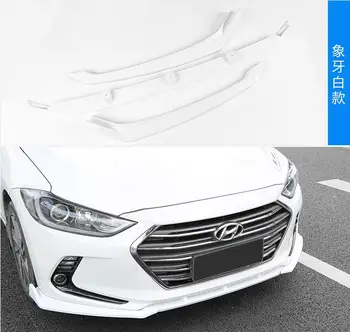 ABS BARVE OGLJIKA SPREDNJI ODBIJAČ LIP SPOJLER RAZDELILNIKI VETER KNFE KRITJE Za Hyundai Elantra 2016 2017 2018 2019