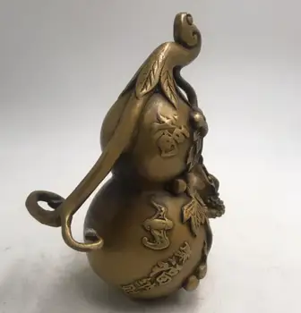 Kitajska medenina zlato urh gourd obrti kip
