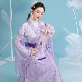 Hanfu Obleka Ženske Tradicionalna Kitajska obleka Orientalski Elegantne Retro Tang Dinastije Pravljice, Ples Obleke Stari Princesa kostum