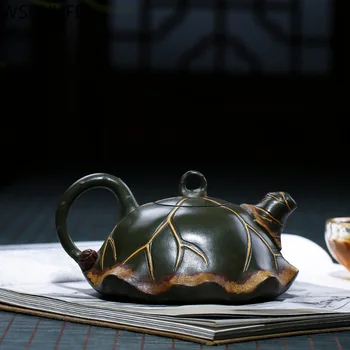 Verodostojno Yixing Čaj Pot Upscale Ročno Vijolično Gline Čajniki Surove rude Lepoto grelnik vode Kitajski Čaj Slovesnosti Meri Darila 320ml
