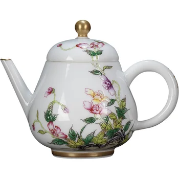 Teacups ročno poslikanih keramičnih kungfu emajl koruza maka vzorec tea cup set za čaj storitev master cup jingdezhen z roko