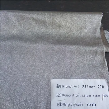 27# srebrna vlakna ščit tkanine, tkanine za zaščito pred sevanjem