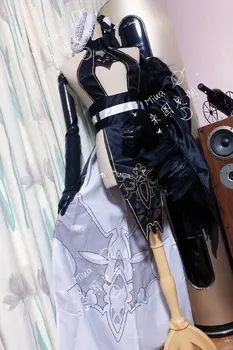 [Po meri] Anime NieR Automata YoRHa 2B Črna Obleka Igre Obleko Cosplay Kostum Halloween Stranka Obleko Za Ženske 2021 NOVA