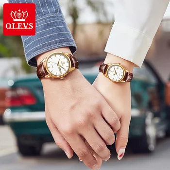 Pričujte za vašo ljubezen, top blagovne znamke visoke kakovosti diamond-okovan klincima nekaj nepremočljiva mehanska ura za moške in ženske, GX-6629