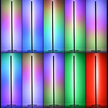 Preprost DIY Modela RGB Kotu Vzdušje Lučka Spalnica, Dnevna Soba Navpično Treh fazah Splicable Pisane Talna Svetilka