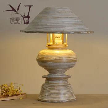 Jugovzhodna namizne svetilke Thai spa oblikovalec postelji svetilko bambusa Tabela luči priročnik spalnica svetilke namizna svetilka led branje svetlobe LU823417