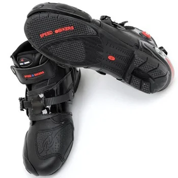 Men Pro-biker škornji motorno kolo dirke škornji ženske, motokros-fahren čevlji velikost 40-47 black A9003