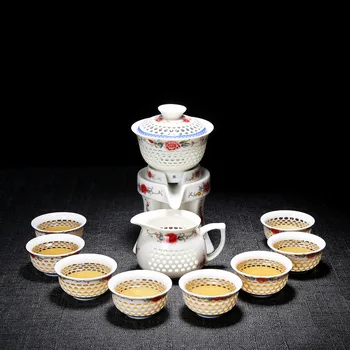 Modro in belo lepe keramični čajnik grelniki vode čaj skodelico porcelana kitajski kung fu čaj nastavite drinkware