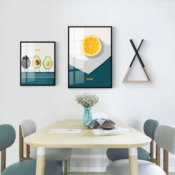 Sodoben minimalističen slog, Nordijska jedilnico dekoracijo sten slike, dnevni prostor kavč ozadju stenske poslikave