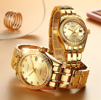 AESOP Vrh Luksuzni Japonska Automatic Mehanski Ljubitelje Zapestne Ure za Moške, Ženske Jekla Datum Saat Reloj Mujer Hombre Nekaj Watch