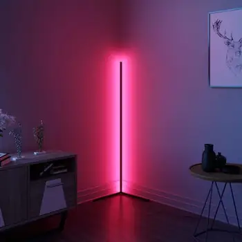 Nordijska Minimalističen LED RGB Talna Svetilka, Moderne Spalnice Pisane Kotu Stati Lučka, Dnevna Soba Notranjo Dekoracijo Razsvetljave Držalo