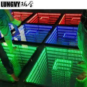 RGB Barvno Nadzor Led plesišču Stopnji Svetlobe Stranka Disco Infinity Ogledalo 3D Led plesišču