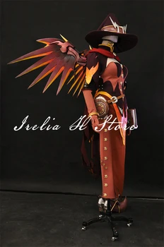 Čarovnica Angela Ziegler Cosplay Kostum čarovnica Usmiljenja cosplay kostum obleko in rekviziti Celoten Sklop visoko kakovostnih zasebnih meri/velikost