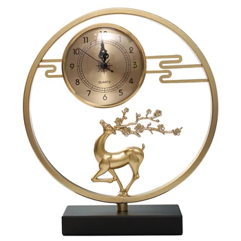Dnevna Soba Oprema Namizna Ura Baterijo Evrope Creative Style Desk Clock Luksuzni Nordijsko Zlato Reloj Mesa Soba Dekoracijo BW50ZZ