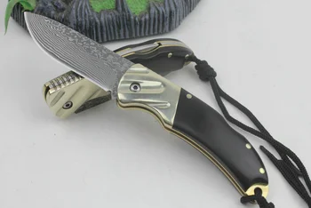 Novo folding nož žepni prenosni Damask jekla kampiranje taktično preživetje reševanje kul gadget praktični večnamenski EOS