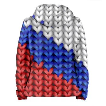 Ženska jakna 3D pletene tricolor