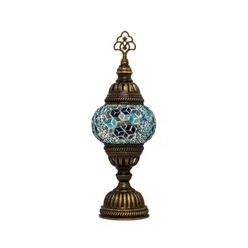 Verodostojno ročno mozaik stekleno mizo vrhu svetilke turški ročno izdelani lučka romantično Mizo Lučka obrtniški lučka anatolian slog svetilka
