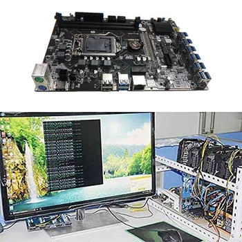 B250C Rudarstvo Matično ploščo z G3920 CPU+2XDDR4 4G 2666Mhz RAM 12XPCIE, da USB3.0 Reža za Kartico Odbor za BTC