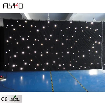 Novi trendi izdelka Poroko fazi dekor razsvetljavo led žamet zvezde zavese DMX krmilnik