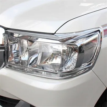 WELKINRY avto auto kritje Za Toyota Land Cruiser V8 V6 J200 2016 2017 2018 ABS chrome spredaj glavo svetilka luč trim