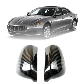 Za Maserati Quattroporte GT GTS 2007-2018 Pravi Ogljikovih Vlaken Strani Vzvratnega Ogledala, Pokrov Trim Strani Krilo Ogledalo Kape