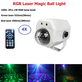 Najnovejši 2019 Dj Laser RGB Stopnji Svetlobe Laserski Projektor LED Učinek Lučka Disco Božič, Bar Razsvetljavo Stranka Notranja Lučka za KTV