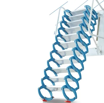 Gospodinjski orodje nastavite zunanjo steno, vgrajen v teleskopsko stopnišče ročno zložljiva lestev prenosni teleskopsko stopnišče za 2,5-3M