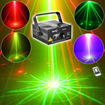 SUNY 9 RG Vzorci Lasersko Svetlobo Modre LED Stopnji Svetlobe, Zvoka Aktivira Gobo Projektor Kažejo za Klub Bar DJ Disco Doma Stranka (Z09RG)