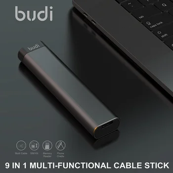 BUDI Multi-funkcijo Smart vmesniško Kartico za Shranjevanje Podatkov Kabla USB Box Multi-Kabel 6 vrst Kabla SIM KOMPLET TF kartice sim Reader