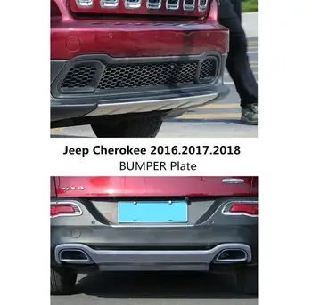 Za Avto ODBIJAČA Ploščo Za Jeep Cherokee 2016.2017.2018 ODBIJAČ VAROVALA Visoko Kakovostnega Nerjavečega Jekla Spredaj+Zadaj Auto Dodatki