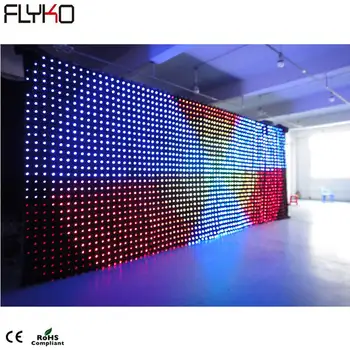Brezplačna dostava FLYKO Zaprtih Fazi ozadju p10 LED video zavese